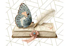 Vintage Butterfly PNG Clipart, Fairytale Cottagecore Images Product Image 3
