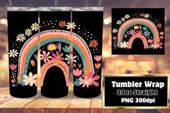 Noir Radiant Rainbow: Sublimation Tumbler Creations Product Image 1