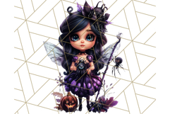 Halloween Fairy Clipart PNG, Cute Chibi Fairy Art Clip Art Product Image 3