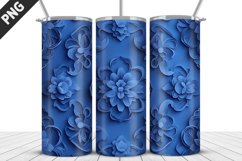 Flowers Tumbler Wrap | Sublimation Design | Tumble PNG Product Image 1