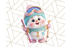 Adorable Snowman Character PNG Clipart Product Image 3