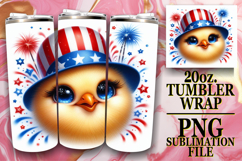 Joyful Hearts 20oz tumbler wrap, USA Animals Product Image 1