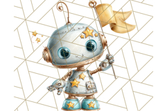 Robot Clipart, Soft Realistic Full Body Robot PNG Images Product Image 3