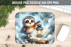 Owl Mouse pad Sublimation - Halloween Animal PNG Design Product Image 1