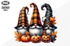 Halloween Gnomes Sublimation - Clipart PNG Design Product Image 1