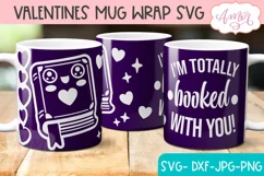 Booked with you mug Wrap SVG for infusible ink sheets Product Image 1