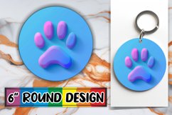 Neon Opulence: Sublimation Circle Delicacies Design PNG Product Image 1