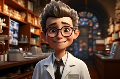 3D Character Child Boy Pharmacist with relevant environment Product Image 1