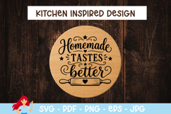 Homemade tastes better SVG Product Image 1