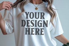 Comfort Colors 1717 White T-Shirt mockup , CC 1717 Product Image 1