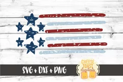 Fourth of July SVG | Distressed United States Flag Product Image 2