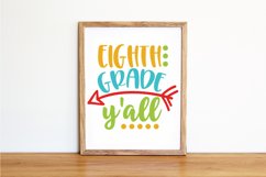 Eighth Grade Y&#039;all SVG Cut File - Back to School SVG DXF Product Image 4