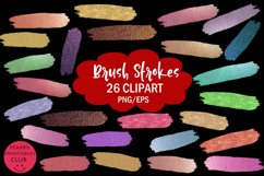 Brush Strokes Clipart I Brush Strokes Clipart Product Image 2