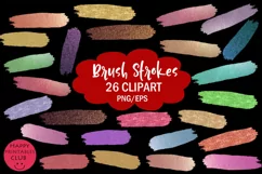 Brush Strokes Clipart I Brush Strokes Clipart Product Image 2