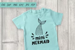 Mini Mermaid SVG, Mermaid SVG Cut File Product Image 2