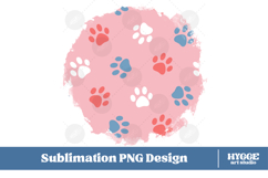 American 4th of July Cat Dog Paw Background Png DTF Bundle Product Image 3