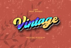Editable text effect, Vintage Text Product Image 1
