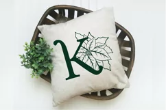 Christmas Poinsettia Alphabet Letters A-Z SVG Cut Files Product Image 2
