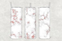 White Glitter Marble Tumbler Wrap Sublimation Product Image 1
