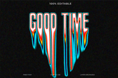 Neon Drip Text Effect and Dripping Font PSD Product Image 1