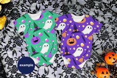 Halloween 2 baby bodysuits mockup, twin baby bodysuit mockup Product Image 3