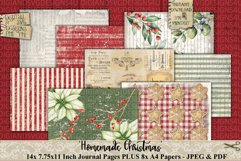 Homemade Christmas Junk Journal Papers | Vintage Christmas Product Image 4