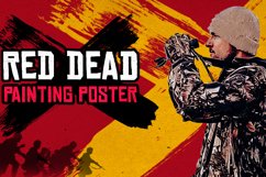 Red Dead Paing Poster PhotoshopEffect Product Image 9