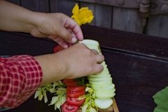Sliced vegetables on the table Product Image 1