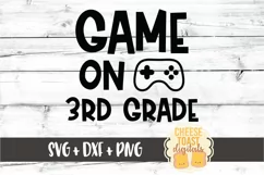Game On 3rd Grade - Boy First Day of School SVG PNG DXF File Product Image 2