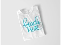 Beach Please - Hand lettered SVG file Product Image 1