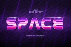 Editable text effect, Space text effect Product Image 1