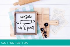 Measure Mix and Pour SVG, Kitchen SVG, Glowforge SVG, SVG Product Image 1