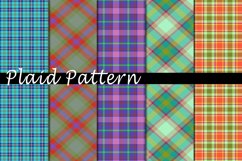 Plaid Pattern Digital Paper Bundle Product Image 1