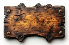 Vintage Wooden Nameplate Signboard Product Image 1