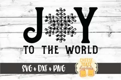 Joy To The World - Buffalo Plaid Christmas Sign SVG PNG DXF Product Image 2