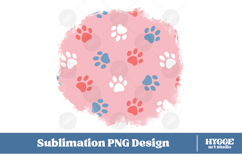 American 4th of July Cat Dog Paw Background Png DTF Bundle Product Image 8