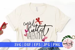Cupid cutest valentine - Love & Family SVG EPS DXF PNG Product Image 1