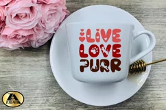 Cat SVG Cat Quote SVG Paw Print SVG Pet Valentine SVG Product Image 5