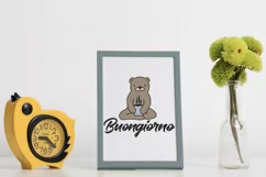 Bear SVG | Good Morning SVG | Buongiorno SVG Product Image 3