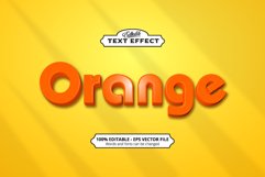 Editable text effect, Orange text effect Product Image 1