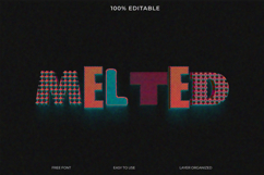 Melted Pattern Text Effect Photoshop File Product Image 1