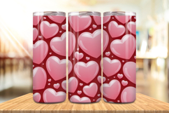 Valentine’s Day Tiny Hearts Tumbler Wrap PNG Big Bundle Product Image 12