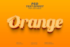 Orange 3d Editable Text Effect Style Product Image 1