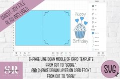 Birthday card insert design| Paper cutting | Cricut Joy svg Product Image 3