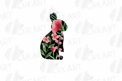 Floral rabbit family, sister, brother,papa and mama bunny Product Image 7