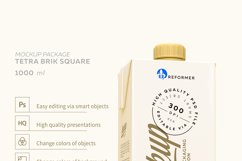 1l Milk Carton 5 Mock-Ups files Product Image 3