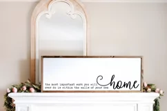 Farmhouse Sign SVG The most important work you will ever do Product Image 4