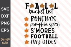 Fall Bucket List.. SVG Product Image 1