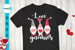 Love My Gnomies, Valentine's Gnomies Svg Product Image 1