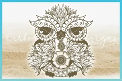 Owl Mandala Zentangle SVG | Owl SVG | Mandala SVG Product Image 3